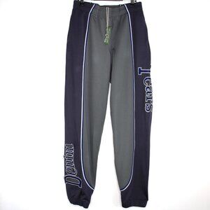 Denim Tears Mens Small 28 x 33 Y2K Style Spell Out Track Pants NEW O959